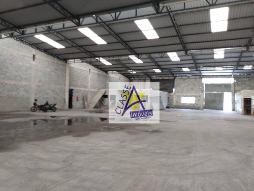Imagem 4 de 5 de Galpão Para Alugar, 1250 M² Por R$ 25.000,00/mês - Matriz - Mauá/sp - Ga0103