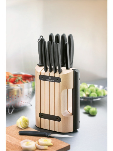 Victorinox Soporte Para Cuchillos Swiss Classic, 11 Piezas Color Madera