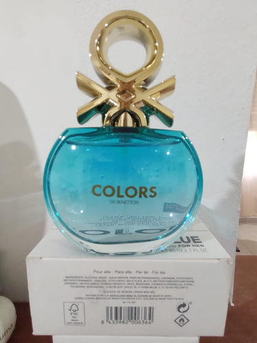 Perfume Benetton Colors Blue For Her Edt 80ml-caja Blanca