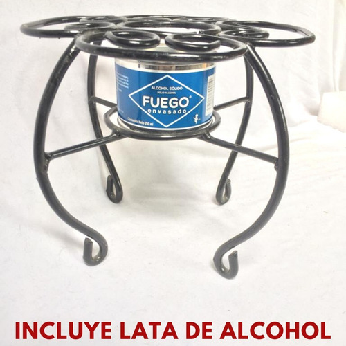 Imagen 2 de 7 de Sartenes O Cazuela De Barro Para 4 Kg, Con Base De Herreria 3 Juegos