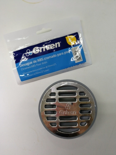 Desagüe Centro Piso Pvc Reforzado Cromado 4x2 Griven