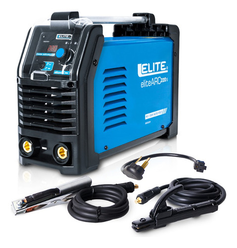 Soldadora Inversora 220a Bivoltaje Elite Arc 220 Con Cables