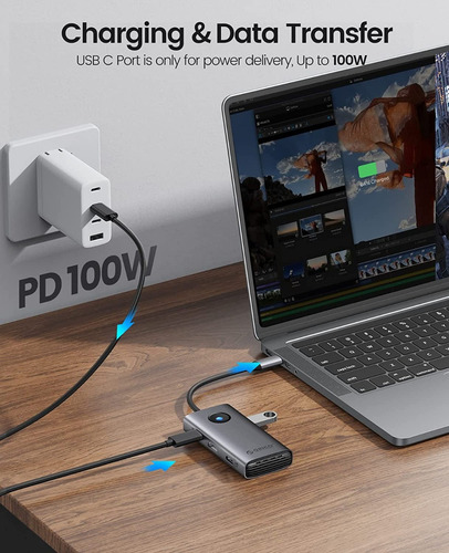 Imagen 5 de 6 de Adaptador Hub Orico 6 En 1 Mdk-6p Macbook Computadora