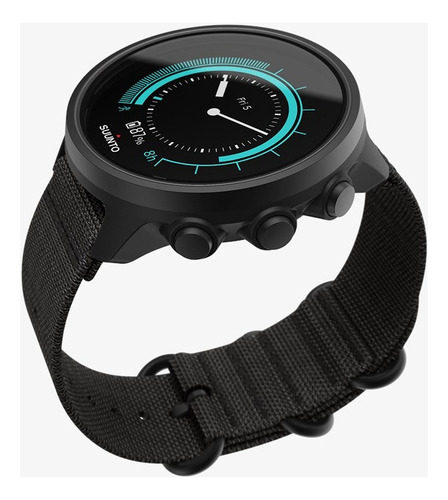 Suunto 9 Baro Reloj Inteligente Deportivo Color De La Caja Charcoal Black Titanium Color De La Malla Negro Color Del Bisel Negro Diseño De La Malla Tejido De Nailon