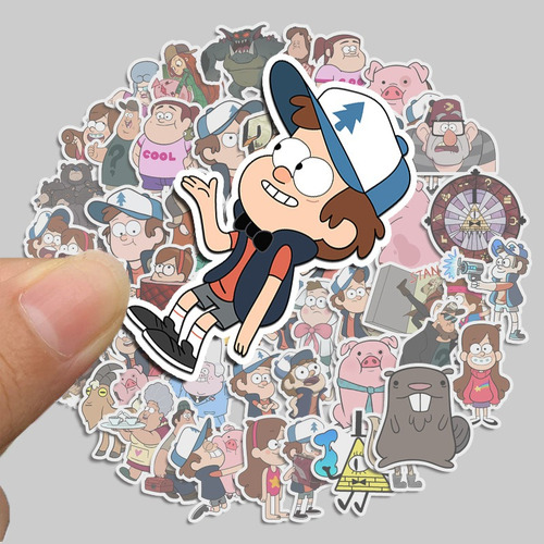 Pegatinas De Equipaje Gravity Falls Pvc Impermeabilization