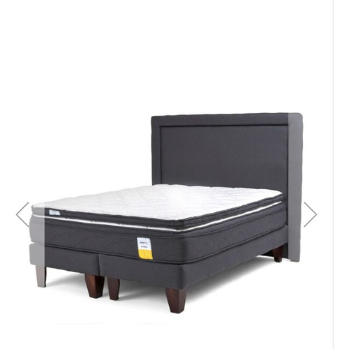  Drimkip Cama Europea Eurotop + Topper + Respaldo Queen