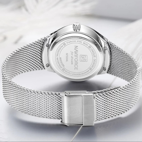 Relogio Naviforce Elegante Luxo Feminino