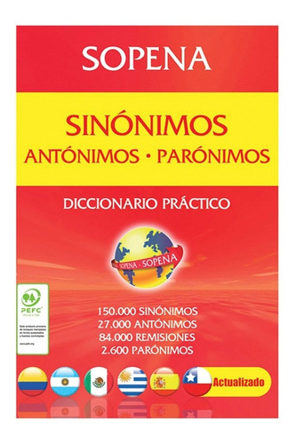 Libro Diccionario Sinonimos Antonimos Paronimos /198