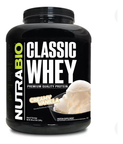 Classic Whey  Vainilla Crema 5lbs Nutrabio Premiun 