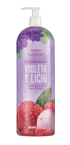 Loción En Crema Para El Cuepo Violeta Y Lichi 1 Litro Avon