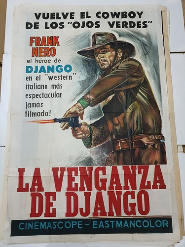 Afiche De Cine Original-la Venganza De Django-1800