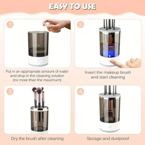 Limpiador De Maquillaje Eléctrico Portátil Con Enchufe Usb C