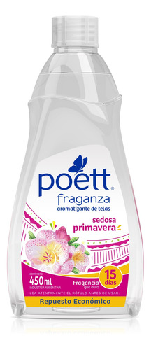 Perfume Para Ropa Poett Fraganza Sedosa Primavera 450ml