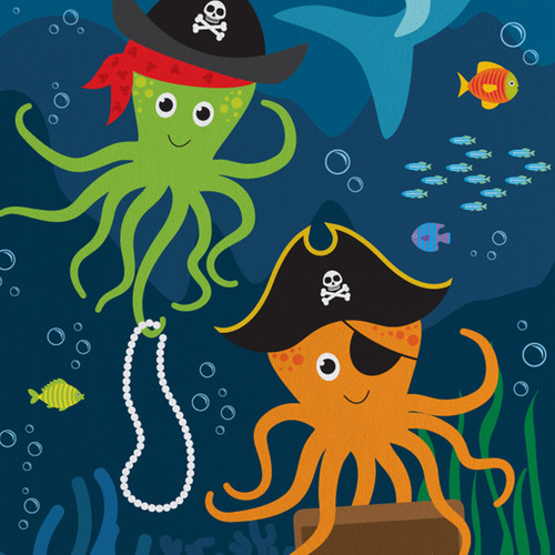 Toalla De Playa Inspirada En El Océano Pirata De Samuel's Ad