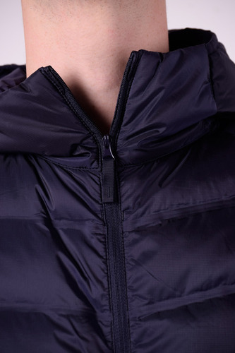 Campera Uniqlo Navy Ultra Light Down Hombre Con Capucha