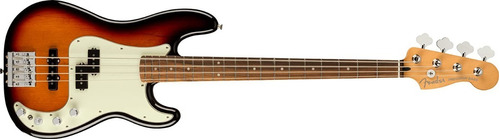 Baixo Fender Player Precision Bass 4 cordas para canhoto sunburst com acabamento poliuretano acetinado