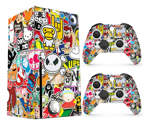 Hk Studio X-box Series X Skin Con Diseño De Bomba Adhesiva.