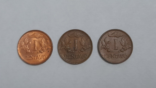 Moneda Colombia 1 Centavo 1971 Unc/1973/1975 X3