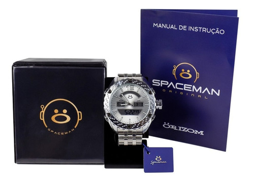 Relógio Masculino Spaceman Analógico + Caixa Premium Rospd20