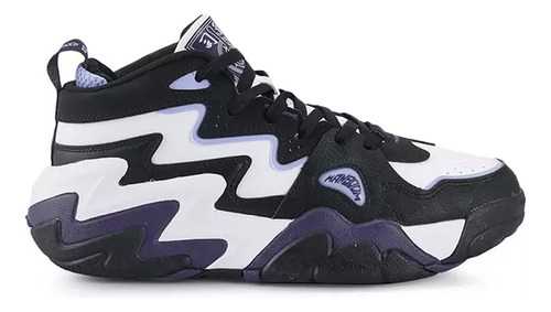 Zapatillas 361° Basquet Hombre Man Boom Neg-bco-purp Cli