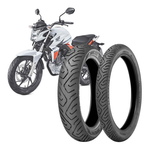 2 Pneu Moto Cb Twister 250 140/70-17 66s 110/70-17 54s Sport