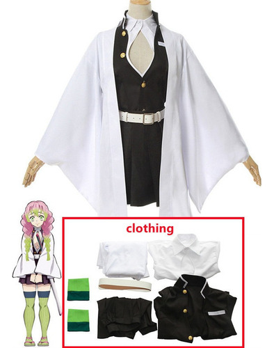 Disfraz Para Cosplay De Mitsuri Kanroji, Cazador De Demonios