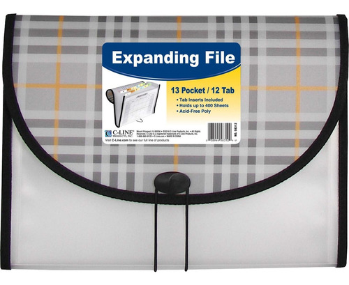 C-line 13-pocket Archivo En Expansión, Incluye Pestañas, Tam