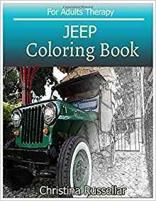 Jeep Coloring Book For Adults Therapy Jeep Sketch Coloring B