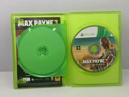 MAX PAYNE 3 XBOX 360 MIDIA FISICA