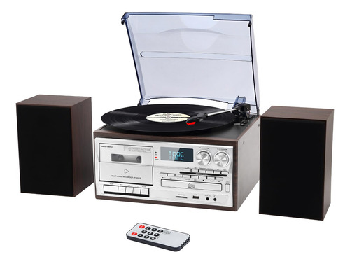 Tocadiscos 10 En 1 Bluetooth Con Altavoces Externos