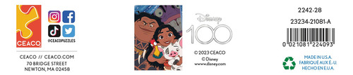 Rompecabezas Moana Del 100 Aniversario De Ceaco Disney, 200