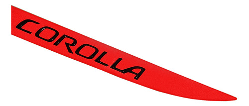 Friso Porta Malas Vermelho Corolla 2015/2019 + Emblema Preto