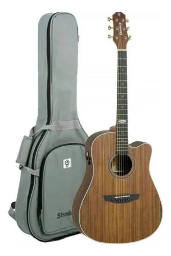 comprar Violão Strinberg Sd300c Ws Folk Natural Fosco Com Bag