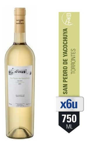 Combo Vino Blanco San Pedro De Yacochuya Torrontes 750 Ml X6