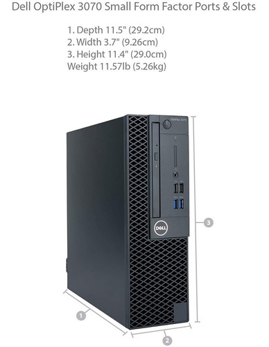 Cpu Dell Optiplex 3070 I3 9ger 8gb Ssd 120gb + 1tb 002