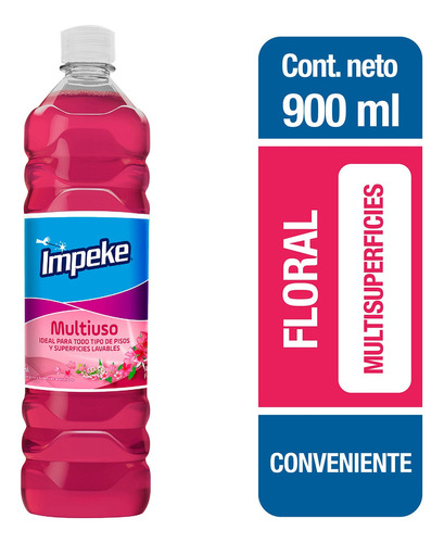 Limpiador Líquido Multiuso Floral 900 Ml Impeke