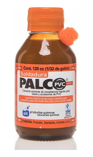 Soldadura Pvc Palc 1/32 De Galón (120cc)