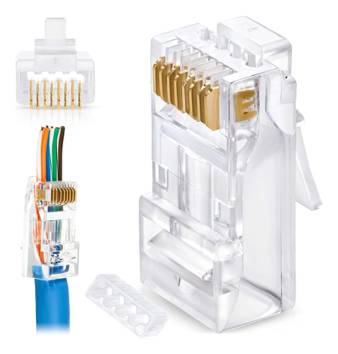 Gtz Conectores De Paso Rj45 Para Un Cable De Red Utp De Gran