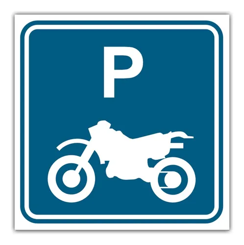 Aviso Parqueadero Para Motos Lona Sim06 Estacionamiento Dd8p