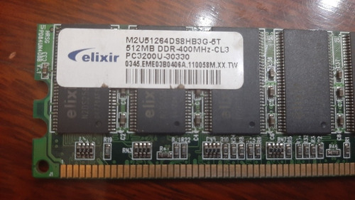 Par De Memorias De 512 Mb - Ddr 400 Mhz