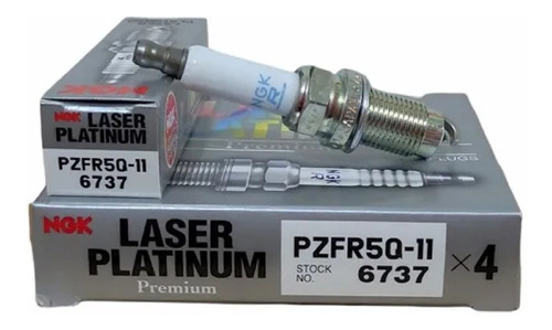 Bujía Ngk Laser Platino Número De Parte Pzfr5q-11 Stock 6737
