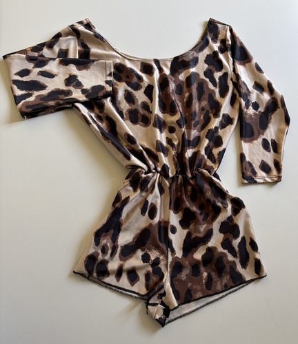 Mono Mujer Animal Print Talle M Mangas 3/4 (Usado)