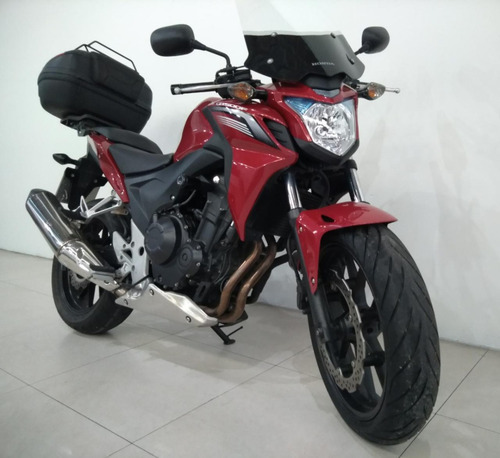 Imagem 2 de 15 de Moto Honda Cb 500f Vermelha 2015 Es