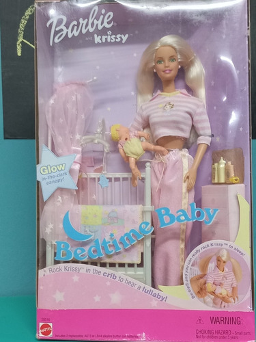 Barbie Bedtime Baby And Kirssy Irmãs Antiga 2000 