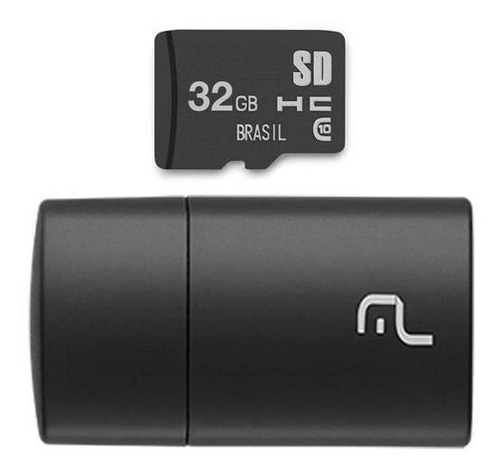 Pen Drive 2 Em 1 Leitor Usb E Cartão Memória Classe 10 32gb