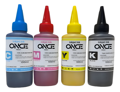 Pack De Tintas De Sublimación De 100ml Ymbc