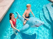 Comprar Flotador Inflable Montable Tiburon C\u002F Agarraderas 1.83m +3añ