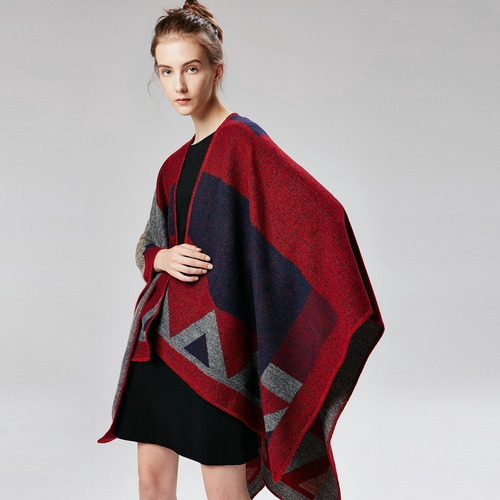 Poncho Capa For Mujer Dama Chal Abrigo