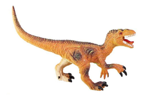 Velociraptor Dinosaurio Con Sonido 30cm Soft