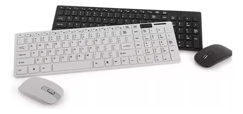 comprar Kit Teclado E Mouse Wireless Sem Fio Ultra Slim 2.4 Ghz K-06